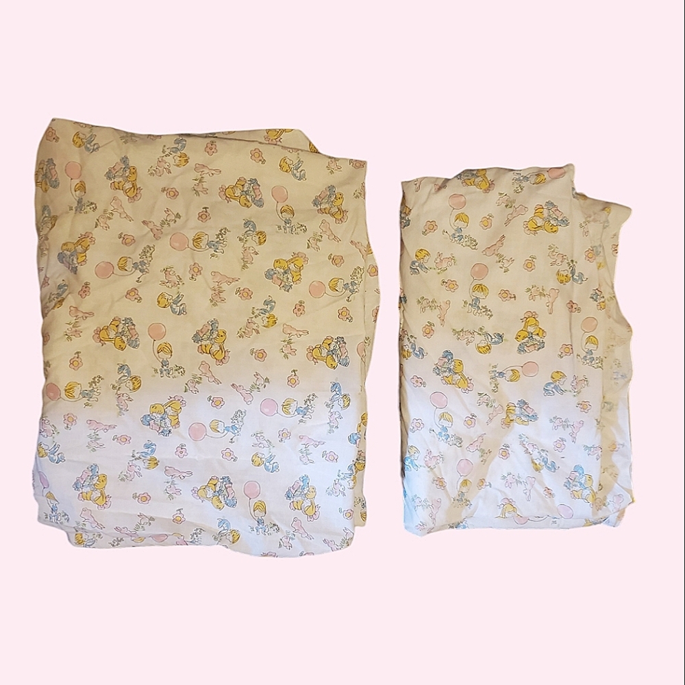 Vintage crib sheet set